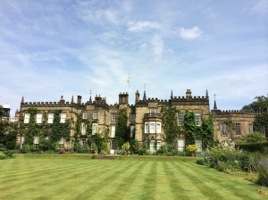 The lawn where Lizzy is walking when Mr Darcy appears