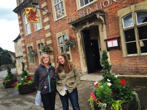 Outside the Red Lion Inn (featured as the Meryton Assembly Rooms)